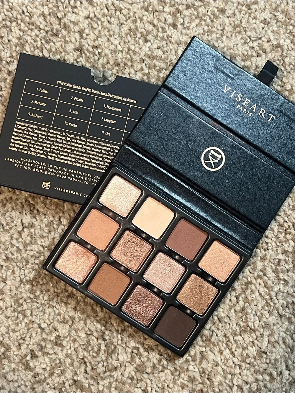 🍫 VISEART Praline Étendu Palette